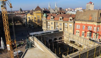 Radovi na Narodnom pozorištu (decembar 2013.)