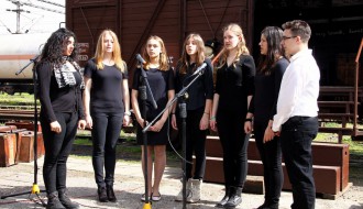 Svečano otvaranje vagon izložbe "Sećanje na Holokaust"