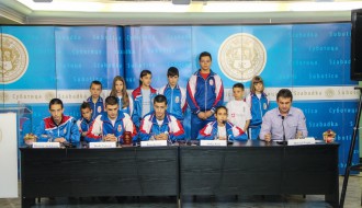 Predstavljanje osvajača medalja KK "Enpi" na Svetskom prvenstvu u karateu