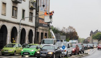 Saobraćajna gužva u centru grada