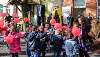 Svečano otvaranje novog igrališta donacijom fondacije Divac (vrtić "Lastavica")