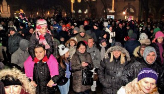 Doček Nove godine na Gradskom trgu u Subotici (#NG2015)