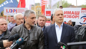 Čedomir Jovanović i Boris Tadić u poseti Subotici