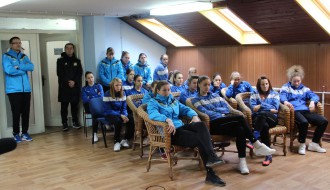 Okupljanje igračica ŽFK "Spartak" pred početak priprema za nastavak sezone