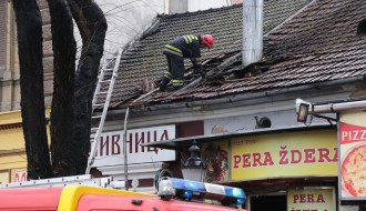 Požar u ugostiteljskom objektu "Pera ždera"