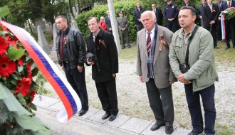 Polaganje venaca u Spomen parku povodom Dana pobede nad fašizmom