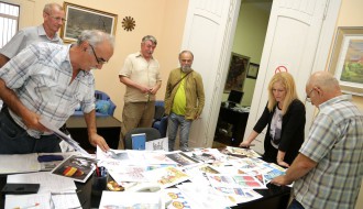 Zasedanje žirija u konkursu akcije "Dani savremene srpske karikature"