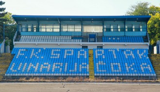 Obilazak radova na postavljanju travnatog terena i atletske staze