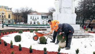 Uređenje površine oko spomenika caru Jovanu Nenadu