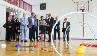 Obilazak rekonstruisane fiskulturne sale