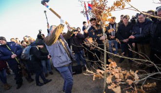 Organizovani odlazak u seču badnjaka i verski obred