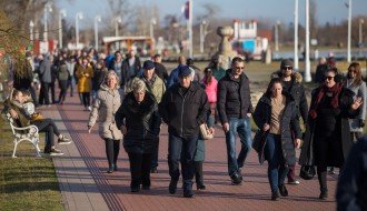 Nedeljna šetnja uz obalu Palića