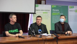 Konferencija za medije i panel diskusija Evropske partije zelenih, Mađarskog pokreta, stranke Zajedno za Srbiju, Inicijative Ne davimo Beograd i Ekološkog ustanka
