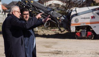 Obilazak radova na izgradnji Sivačkog puta