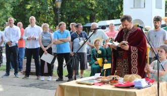 Vidovdan - slava sela Mišićeva, polaganje venaca na spomenik Živojinu Mišiću