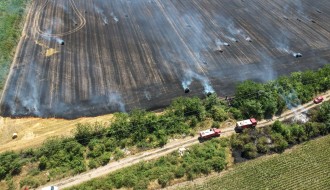 Požar na poljoprivrednom zemljištu  uz Palićki put