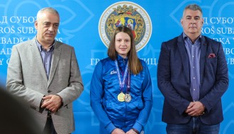 Prijem gradonačelnika Bakića za delegaciju Ženskog odbojkaškog kluba "Spartak"