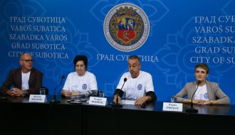 Najava humanitarne štafete "Subotica - Beograd 2022", za Leonu Kovač