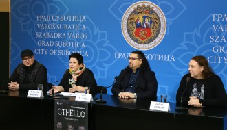 Najava premijere Drame na mađarskom jeziku "Otelo"
