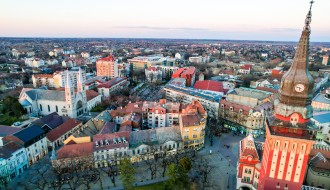 Centar grada u predvečerje