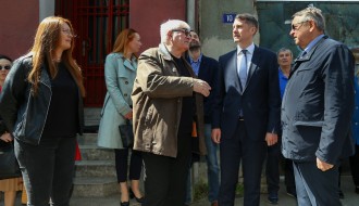 Obilazak radova na rekonstrukciji kuće Karolja Biroa