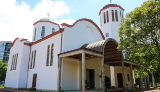 Hram Svetog Nektarija Eginskog - dan uoči unošenja ikone sa Hilandara