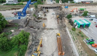 Radovi na rekonstrukciji podvožnjaka kod Nove opštine (4. jul)