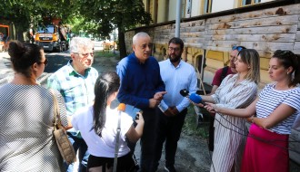 Obilazak radova na rehabilitaciji Ivangradske ulice