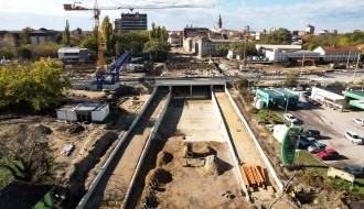 Radovi na rekonstrukciji podvožnjaka kod Nove opštine (6. novembar)