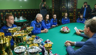 Prijem kod gradonačelnika Bakića za članove Streljačkog kluba "Spartak"