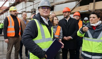 Obilazak radova na izgradnji Železničke stanice