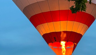 Let balonom iznad ergele "Kelebija"