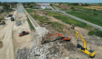 Izgradnja železničke infrastrukture - istočna strana grada, kod prečistača otpadnih voda
