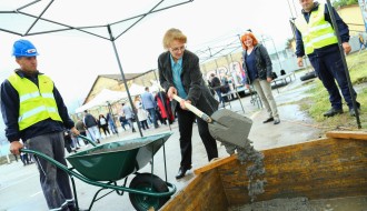 Polaganje kamen temeljca povodom izgradnje školskog trening centra