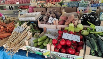 Voće i povrće na Mlečnoj pijaci