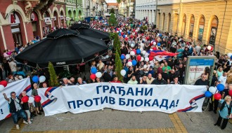 Protest "Građani protiv blokada"