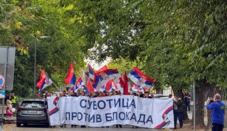 Protestni skup "Subotica protiv blokada"