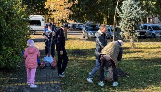 Sadnja zelenila u Parku Prozivka