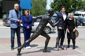 Otkrivanje skulpture Jovana Mikića Spartaka