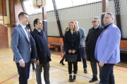 Obilazak fiskulturne sale u OŠ "Hunjadi Janoš" u Čantaviru povodom nedavnih investicija