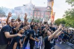 Doček košarkaša Spartaka na Trgu i proslava titule šampiona Srbije